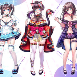 This is a pixiv picture whose title is 大宗たゆゆ揃い踏み.