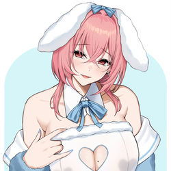 This is a pixiv picture whose title is 垂れ耳バニー.