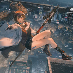 This is a pixiv picture whose title is Angelina.