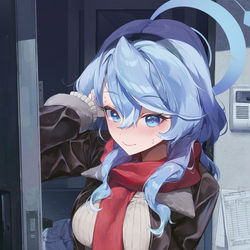 This is a pixiv picture whose title is ブルアカ 天雨アコ.