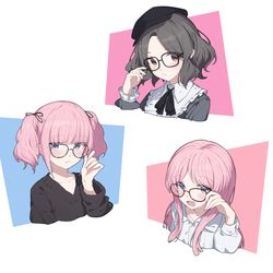 This is a pixiv picture whose title is 眼镜……嘿嘿……🤤🤤🤤.