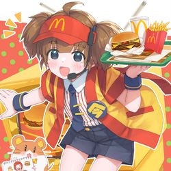 This is a pixiv picture whose title is 🍔.