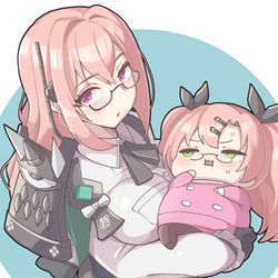 This is a pixiv picture whose title is 【ゼンゼロ】ピンクメガネの座が危ないニコちゃん.
