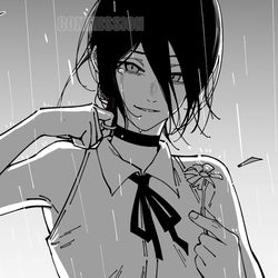 This is a pixiv picture whose title is 誤魔化した言葉を詰まらせる.
