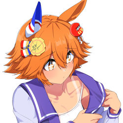 This is a pixiv picture whose title is 日焼け残りフクちゃん.