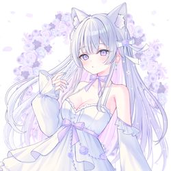 This is a pixiv picture whose title is 🎀🌸.