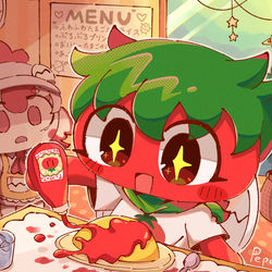 This is a pixiv picture whose title is ketchup.