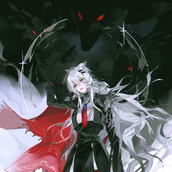 This is a pixiv picture whose title is 🐺.