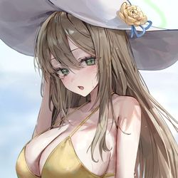 This is a pixiv picture whose title is 水着ノノミ.