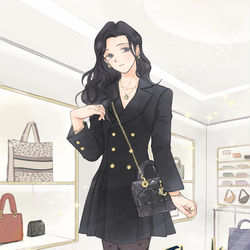 This is a pixiv picture whose title is 優雅な女装子お嬢様.