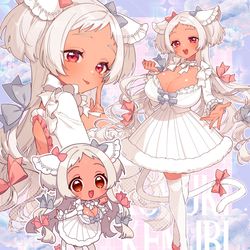 This is a pixiv picture whose title is 猫吹ケムリ様 3点セット.