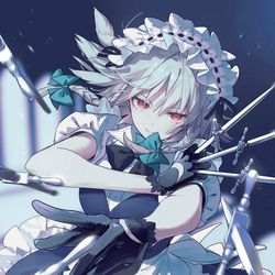This is a pixiv picture whose title is 十六夜咲夜.