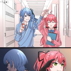 This is a pixiv picture whose title is ☄️🌸.