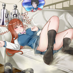 This is a pixiv picture whose title is 做梦.