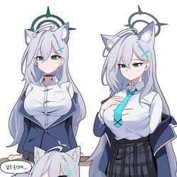 This is a pixiv picture whose title is 아비도스 쿠로코.