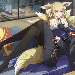 This is a pixiv picture whose title is 忍冬铃兰母女.