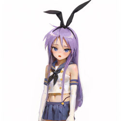 This is a pixiv picture whose title is 柊かがみ.