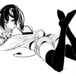 This is a pixiv picture whose title is 38日目 -Reading.