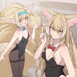 This is a pixiv picture whose title is 🦊🦊✨.