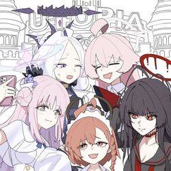 This is a pixiv picture whose title is 「ほら、写真撮るよ〜！！⭐︎」.