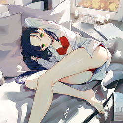 This is a pixiv picture whose title is 終日.