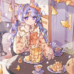 This is a pixiv picture whose title is 🍠×🥞.