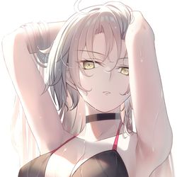 This is a pixiv picture whose title is 水着ジャンヌオルタ！.