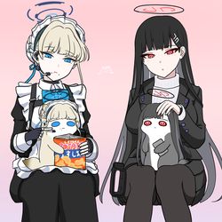 This is a pixiv picture whose title is ポンタイタチと本人.