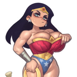 This is a pixiv picture whose title is Wonder Woman.