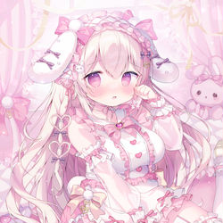 This is a pixiv picture whose title is 泣き虫うさちゃん🐰💧.
