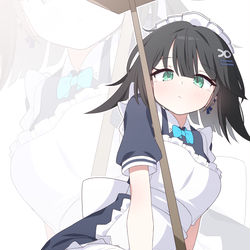 This is a pixiv picture whose title is 메이드 아비게일.