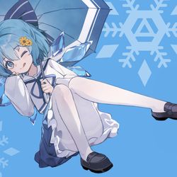 This is a pixiv picture whose title is チルノ.