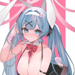 This is a pixiv picture whose title is ラビットホールミクちゃん🐰.