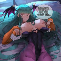 This is a pixiv picture whose title is Morrigan - Spicy part1.