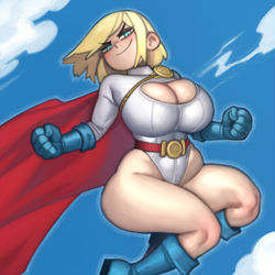 This is a pixiv picture whose title is Power Girl.