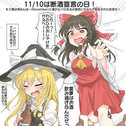 This is a pixiv picture whose title is 11/10は断酒宣言の日！.