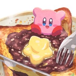 This is a pixiv picture whose title is あんバタートースト.