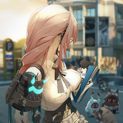 This is a pixiv picture whose title is Tsukishiro Yanagi.
