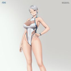 This is a pixiv picture whose title is AK-12 VIESSA'S SWIMSUIT.