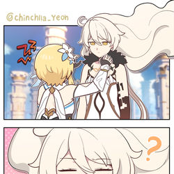 This is a pixiv picture whose title is 천리 볼꼬집.