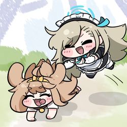 This is a pixiv picture whose title is 子犬たち(강아지들).