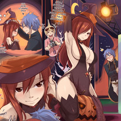 This is a pixiv picture whose title is Fairy Tail Halloween 2024.