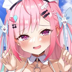 This is a pixiv picture whose title is 水着さくなちゃん！.