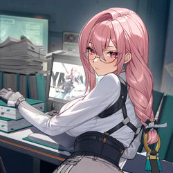This is a pixiv picture whose title is Tsukishiro Yanagi \ 月城柳.