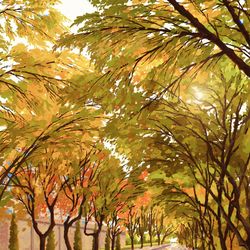 This is a pixiv picture whose title is 秋.