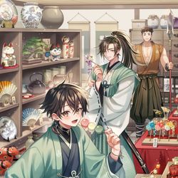 This is a pixiv picture whose title is 『 戦国一の職人　天野宗助　弐』.
