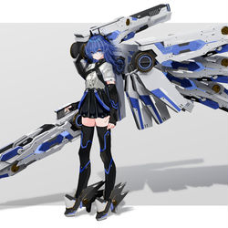 This is a pixiv picture whose title is 465DAA/バイスブルー.