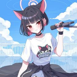 This is a pixiv picture whose title is ブルアカ - カズサ.