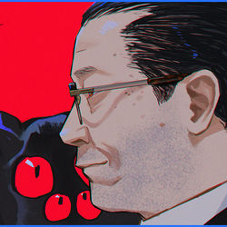 This is a pixiv picture whose title is 後藤さんとあっくん.