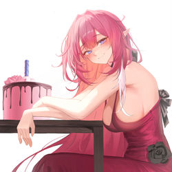 This is a pixiv picture whose title is happy birthday elysia =~=)b.